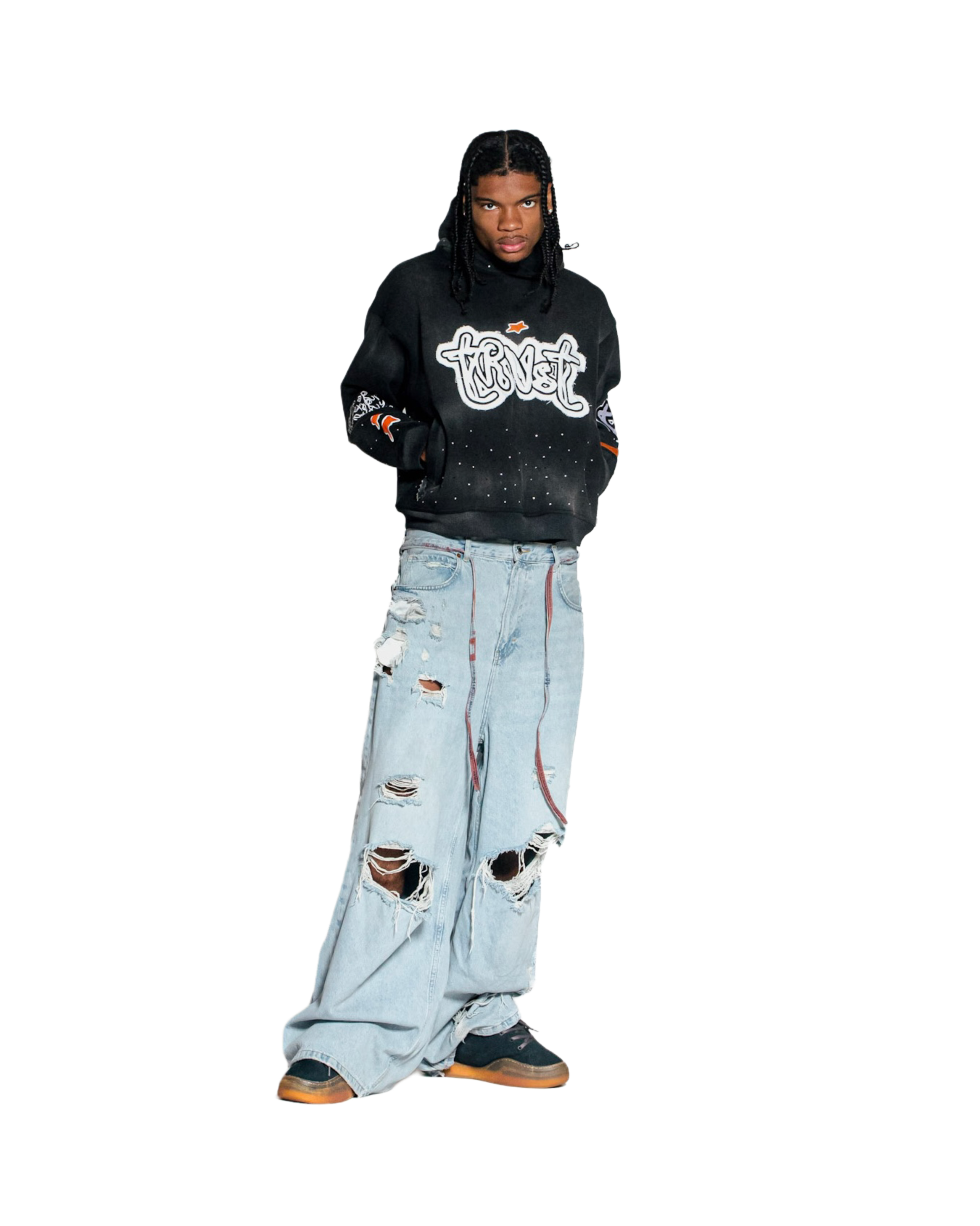 STARS IN THE SKY HOODIE - Onyx Black