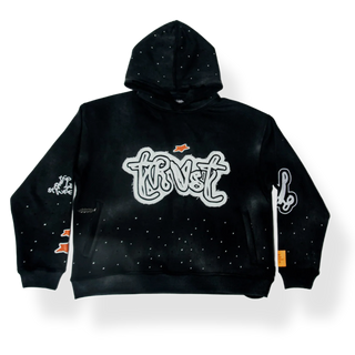 STARS IN THE SKY HOODIE - Onyx Black