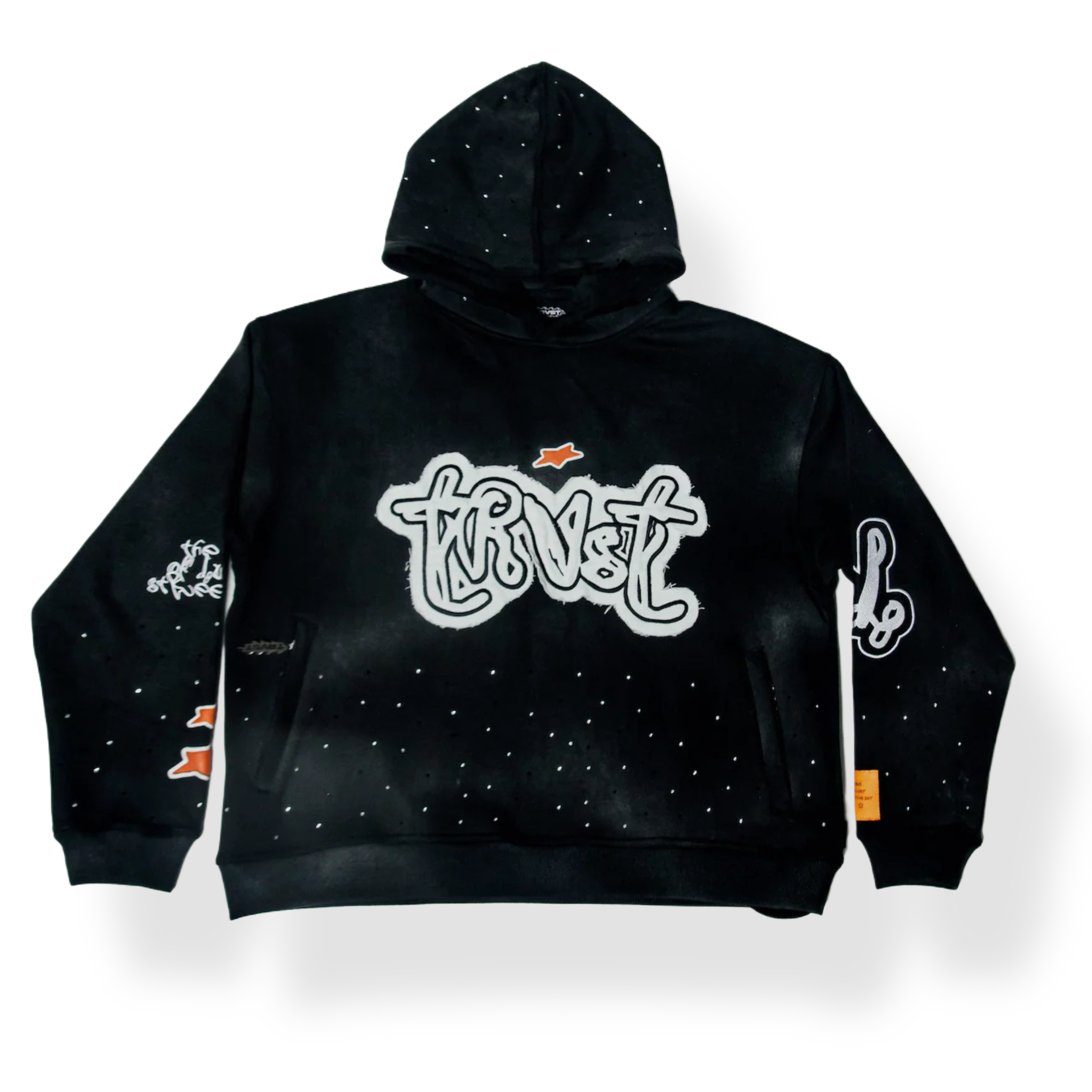 STARS IN THE SKY HOODIE - Onyx Black