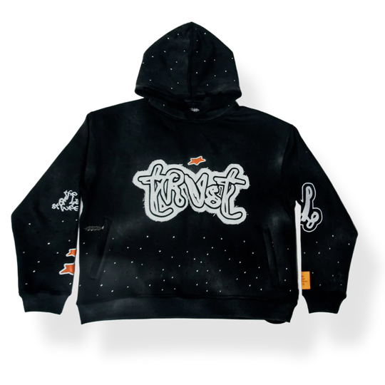 STARS IN THE SKY HOODIE - Onyx Black