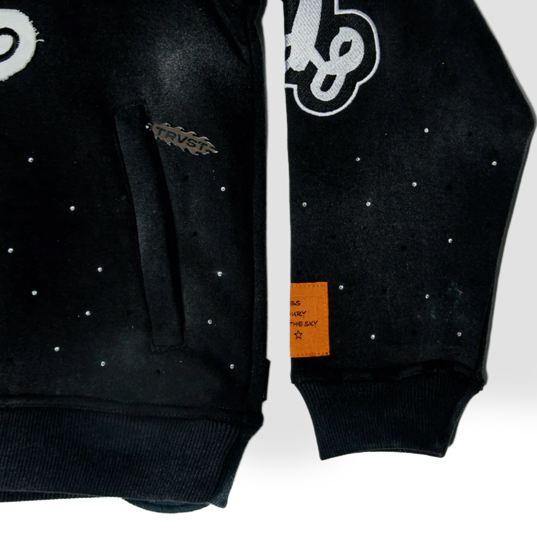 STARS IN THE SKY HOODIE - Onyx Black