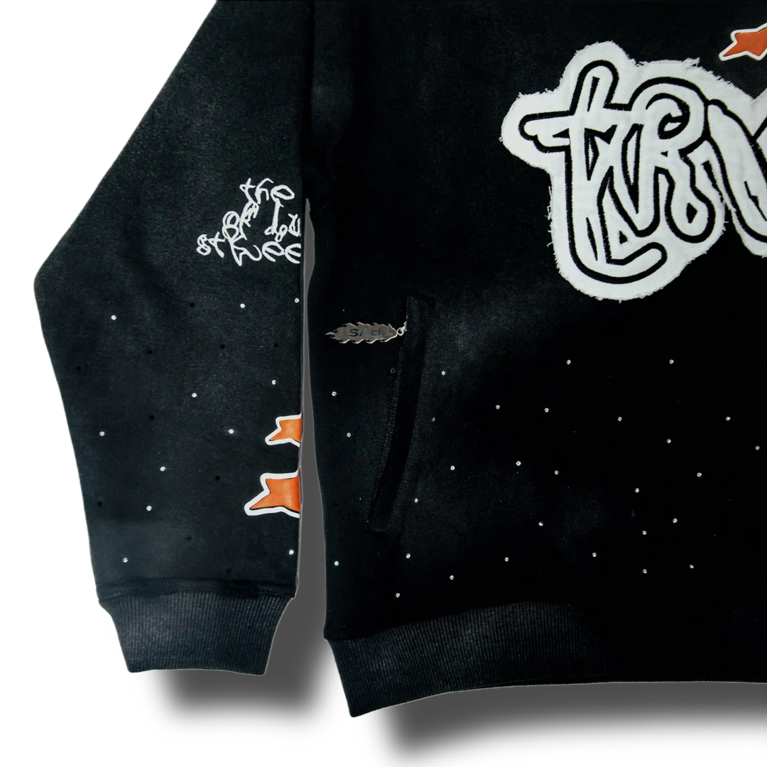 STARS IN THE SKY HOODIE - Onyx Black