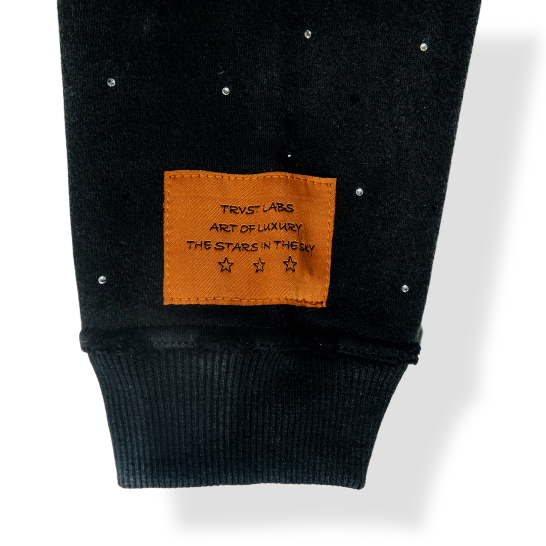 STARS IN THE SKY HOODIE - Onyx Black