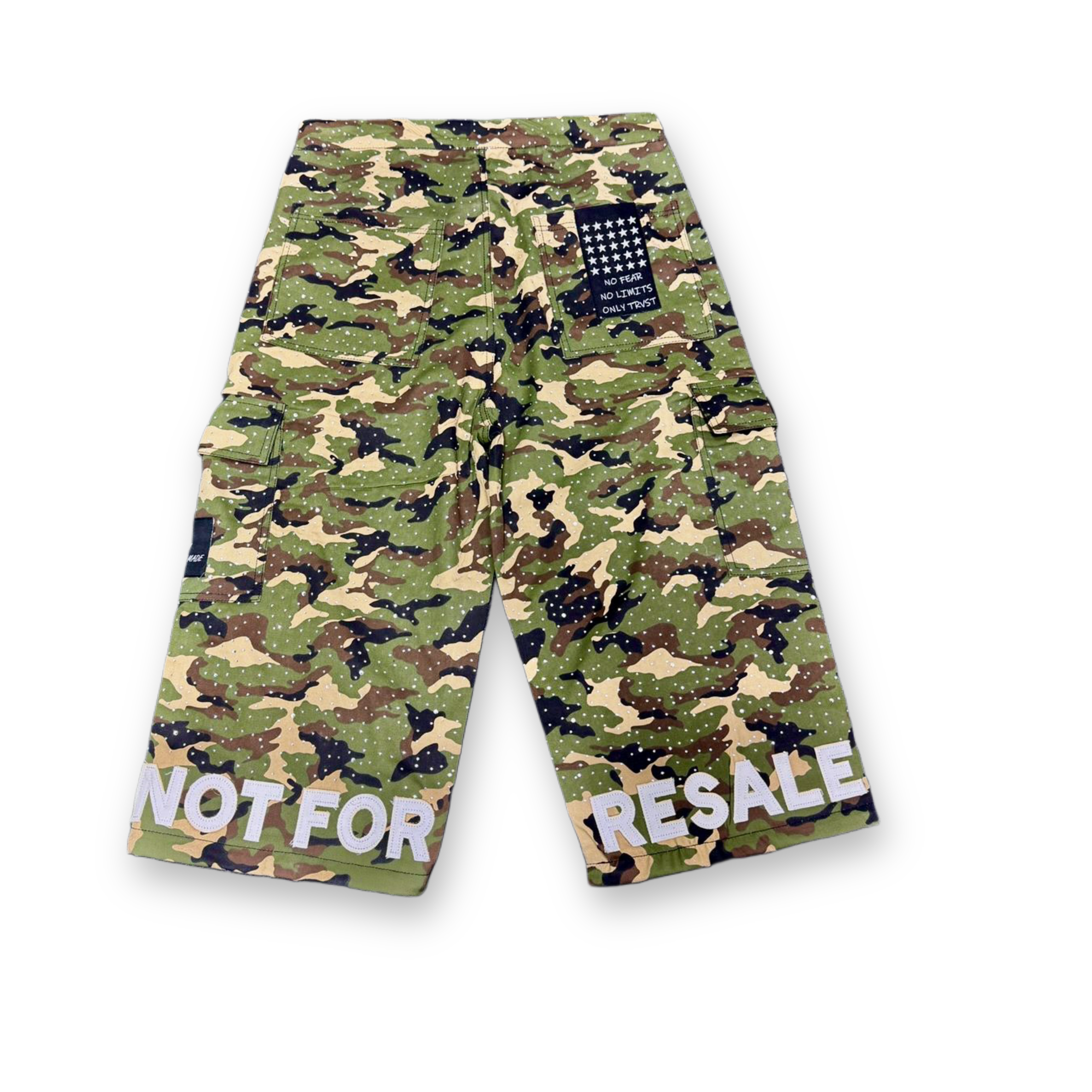NOT FOR RESALE CAMO CARGO PANTS/JORTS